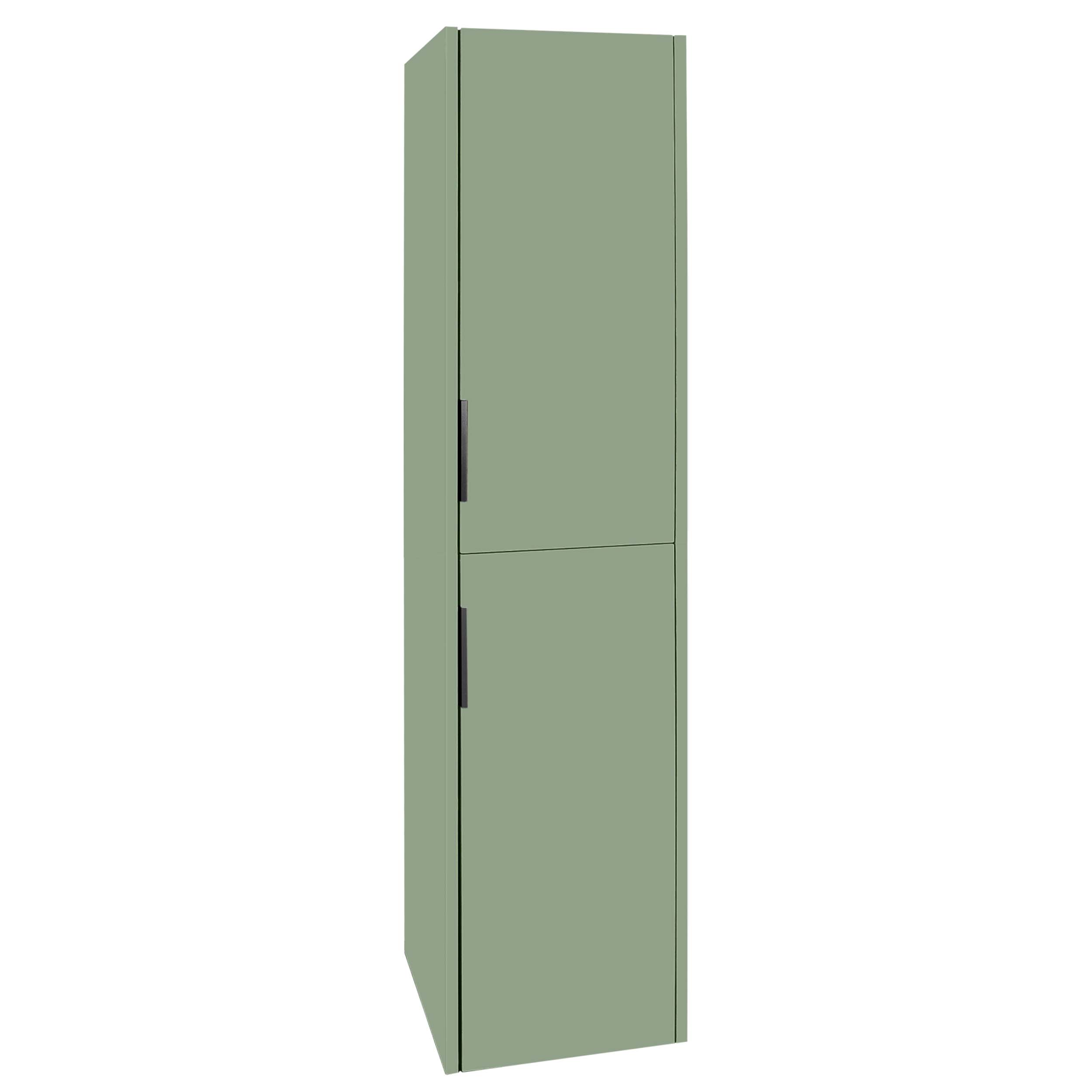 Differnz Bolo hoge kast knock down links/rechts FSC 160 x 35 x 35 cm groen