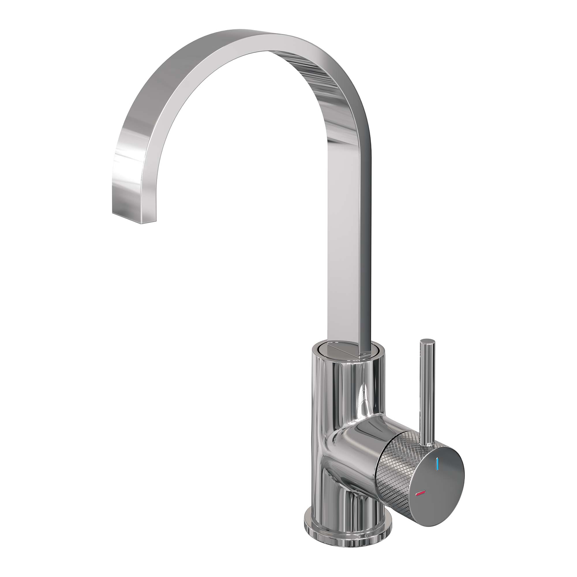 Brauer Chrome Carving hoge opbouw wastafelmengkraan