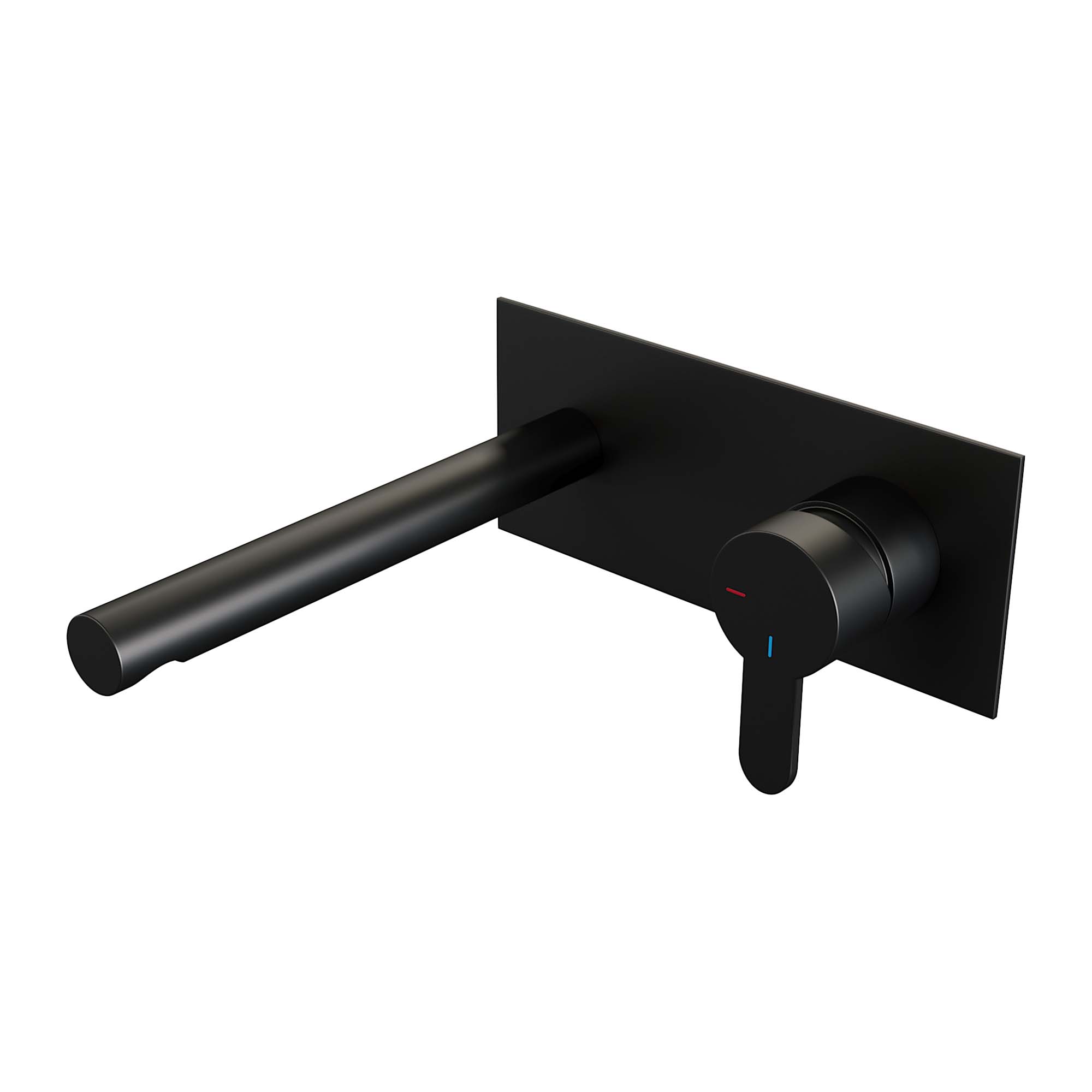 Brauer Black Edition inbouw wastafelmengkraan met rechte uitloop