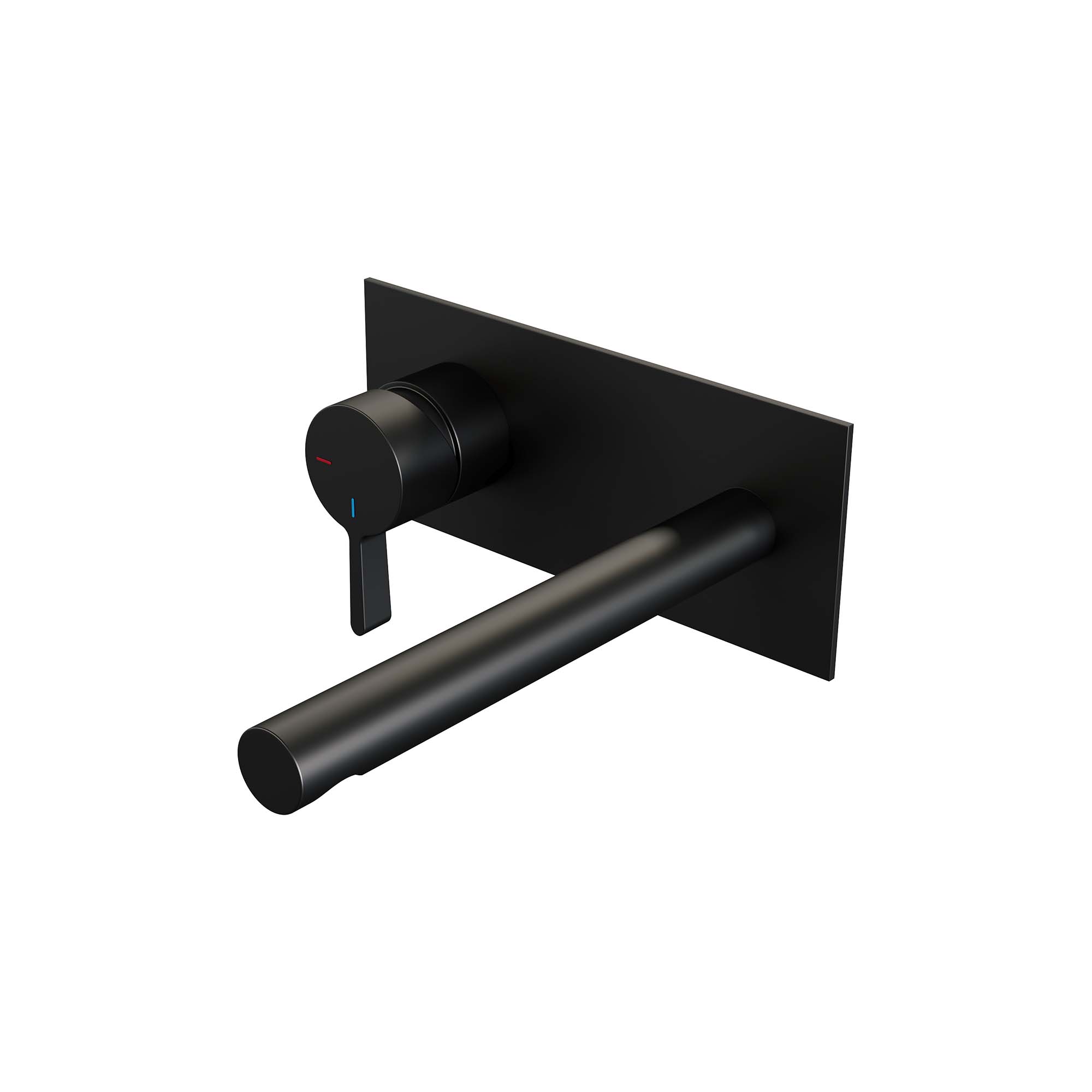 Brauer Black Edition inbouw wastafelmengkraan met rechte uitloop