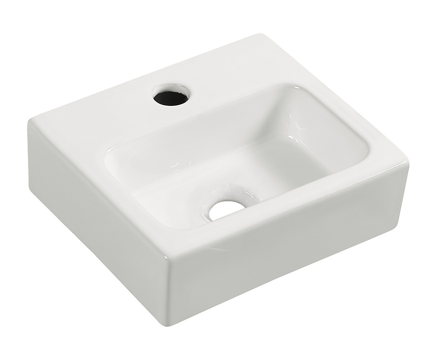 Wiesbaden Leto mini fontein 28 x 24, 5 x 9 cm keramiek glans wit