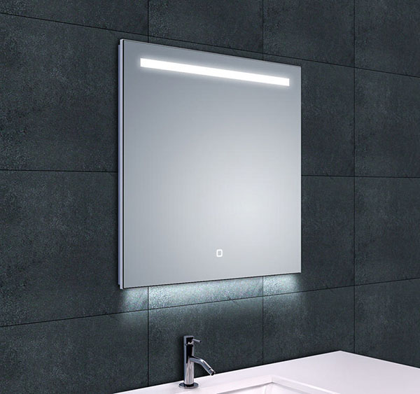 Wiesbaden Ambi one spiegel vierkant met LED, dimbaar en spiegelverwarming 60 x 60 cm