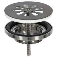 Differnz afvoerplug gun metal