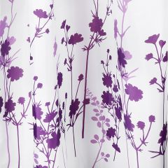 Differnz Folia douchegordijn verzwaarde onderzoom 100% Polyester Violet 180 x 200 cm