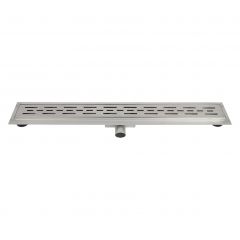 Differnz Douchegoot met flens RVS 304 7 x 7 x 90 cm mat chroom
