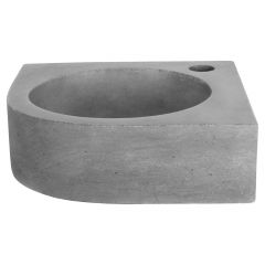Differnz Cleo hoekfontein beton donkergrijs 31.5 x 31.5 x 10 cm