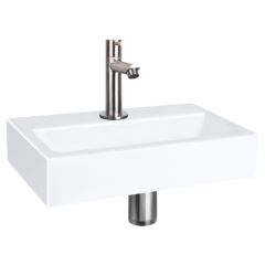 Differnz Flat fonteinset keramiek kraan recht mat chroom 38 x 24 x 7 cm