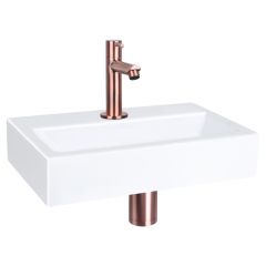 Differnz Flat fonteinset keramiek kraan recht rood koper 38 x 24 x 7 cm