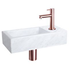 Differnz Helios fonteinset marmer kraan recht rood koper 37.5 x 18.5 x 9.5 cm