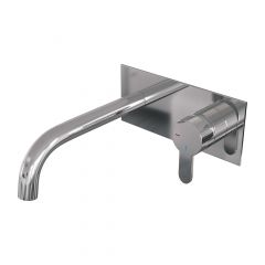 Brauer Chrome Edition inbouw wastafelmengkraan met gebogen uitloop