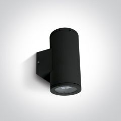 Glovalux Wandspot rond up/down zwart IP65