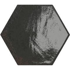 Wandtegel Carmen hexa black 13x15 cm
