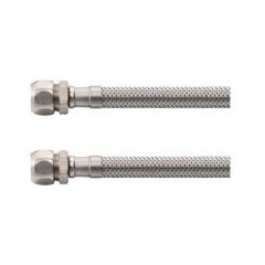 Riko Flexibele aansluitslang 15mm knel x 15mm knel 30 cm RVS