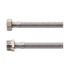 Riko Flexibele aansluitslang 1/2" bi x 1/2" bu 60 cm RVS