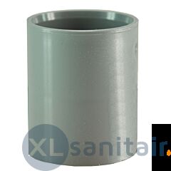 Dubbele mof 125 mm PVC