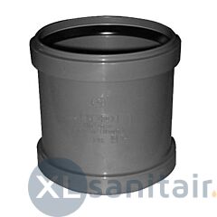  Overschuifmof dubbele manchet 40 mm PVC