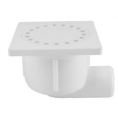 Riko Doucheplug 10x10 zijuitlaat wit