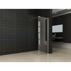 Wiesbaden inloopdouche + muurprofiel 600x2000 10mm NANO glas