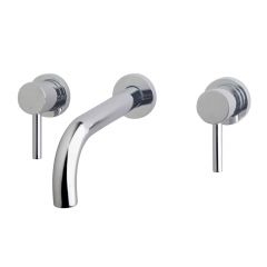Wiesbaden Caral inbouw-wastafelmengkraan 2-knops chroom
