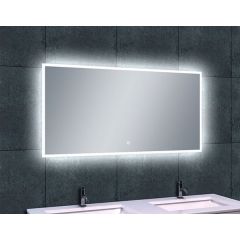 Wiesbaden Quatro spiegel rechthoek met LED, dimbaar en spiegelverwarming 120 x 60 cm