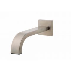 Wiesbaden inbouw-uitloop vierkant 30cm 1/2'' geborsteld staal