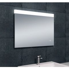 Wiesbaden Single spiegel rechthoek met LED, dimbaar en spiegelverwarming 80 x 60 cm