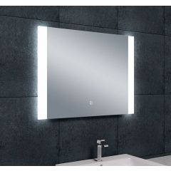 Wiesbaden Sunny spiegel rechthoek met LED, dimbaar en spiegelverwarming 80 x 60 cm
