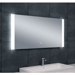 Wiesbaden Sunny spiegel rechthoek met LED, dimbaar en spiegelverwarming 120 x 60 cm