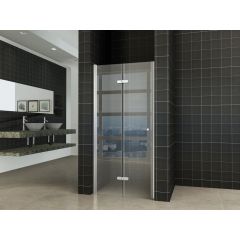 Wiesbaden vouwbare nisdeur 1000x2000 links 8mm NANO glas