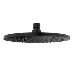 Wiesbaden Caral hoofddouche rond 20 x 1,2 cm mat zwart