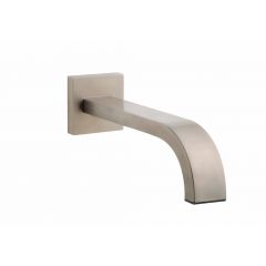 Wiesbaden inbouw-uitloop vierkant 22cm 1/2'' geborsteld staal