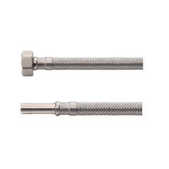 Riko Flexibele aansluitslang 1/2" bi x M10 bu met pijpje 30 cm RVS