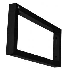 Wiesbaden mat zwarte vierkante supportbeugel 46x22