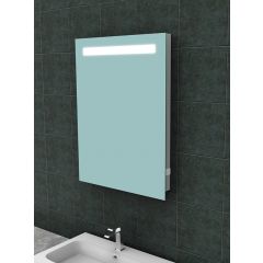 Wiesbaden Tigris spiegel rechthoek met LED en stopcontact 60 x 80 cm