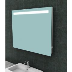 Wiesbaden Tigris spiegel rechthoek met LED en stopcontact 100 x 80 cm