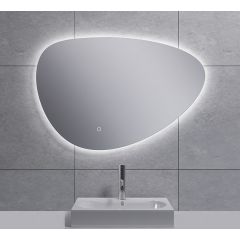 Wiesbaden Uovo spiegel ovaal met LED, dimbaar en spiegelverwarming 80 cm