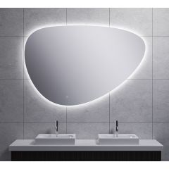 Wiesbaden Uovo spiegel ovaal met LED, dimbaar en spiegelverwarming 140 cm