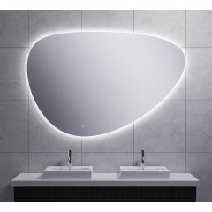 Wiesbaden Uovo spiegel ovaal met LED, dimbaar en spiegelverwarming 150 cm
