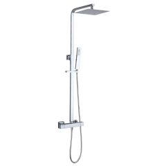 Wiesbaden Twenty eco thermostatische regendoucheset opbouw vierkant chroom