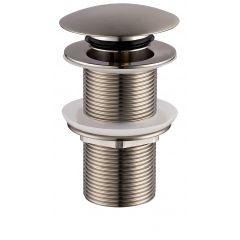 Wiesbaden Caral clickwaste afvoerplug verlengd 5/4" geborsteld staal