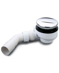 Wiesbaden Turboflow douchebaksifon voor afvoergat 90mm chroom