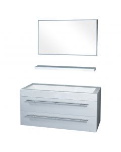 Differnz Force 1000 meubel set 1 kraangat zonder licht MDF wit