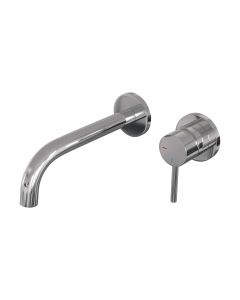 Brauer Chrome Edition inbouw wastafelmengkraan met gebogen uitloop