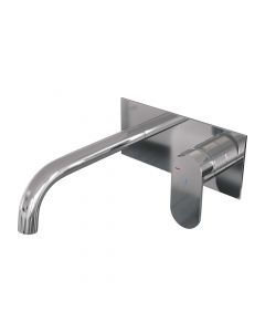 Brauer Chrome Edition inbouw wastafelmengkraan met gebogen uitloop