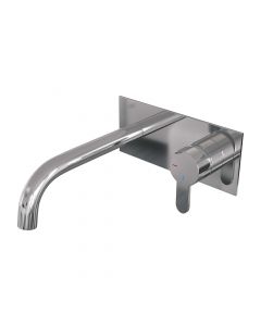 Brauer Chrome Edition inbouw wastafelmengkraan met gebogen uitloop