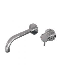 Brauer Chrome Edition inbouw wastafelmengkraan met gebogen uitloop