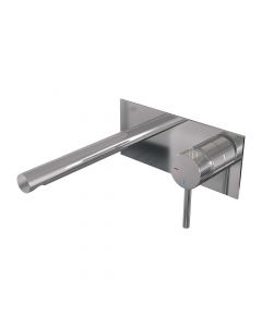 Brauer Chrome Carving inbouw wastafelmengkraan met rechte uitloop