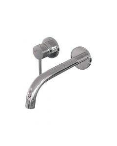 Brauer Chrome Carving inbouw wastafelmengkraan met gebogen uitloop