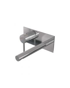Brauer Chrome Carving inbouw wastafelmengkraan met rechte uitloop