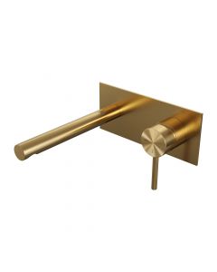 Brauer Gold Edition inbouw wastafelmengkraan met rechte uitloop